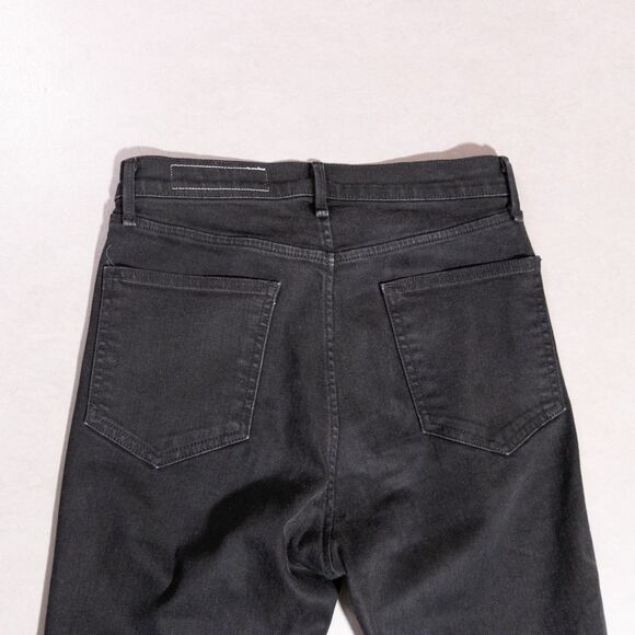 Rag & Bone Bella High-Rise Flare Bootcut Jeans Split Hem Black Denim Women's 28 - Picture 7 of 7